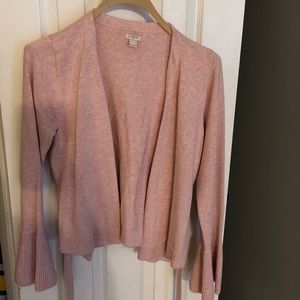 J.Crew Factory pink wrap sweater